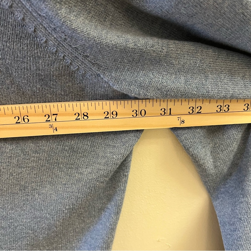 Men's Tommy Hilfiger Combed-Cotton Quarter-Zip Sweater BLUE Size XXXL - Picture 9 of 9